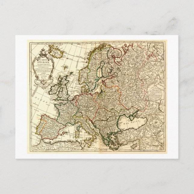Postale Carte EuropePanoramiqueEurope 2 (Devant)