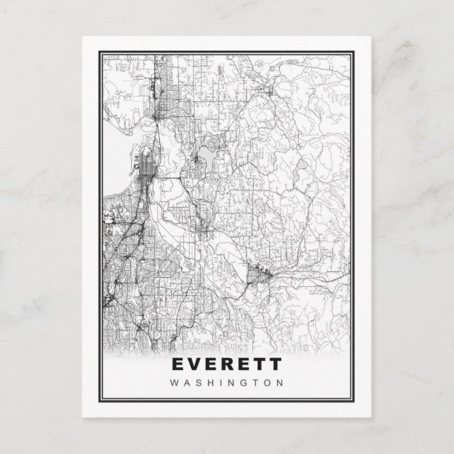 Postale Carte Everett (Devant)