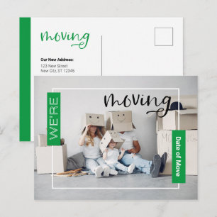 Postale Carte Faire-part de déplacement photo personnalisé