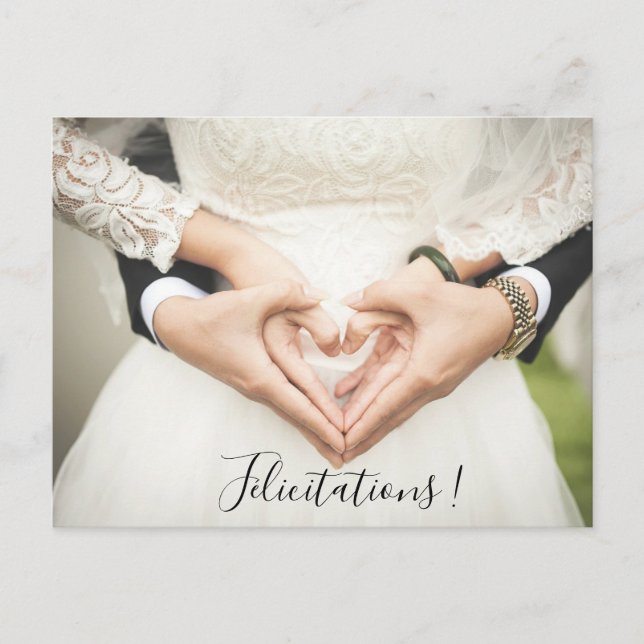 Postale Carte FÉLICITATIONS (Devant)