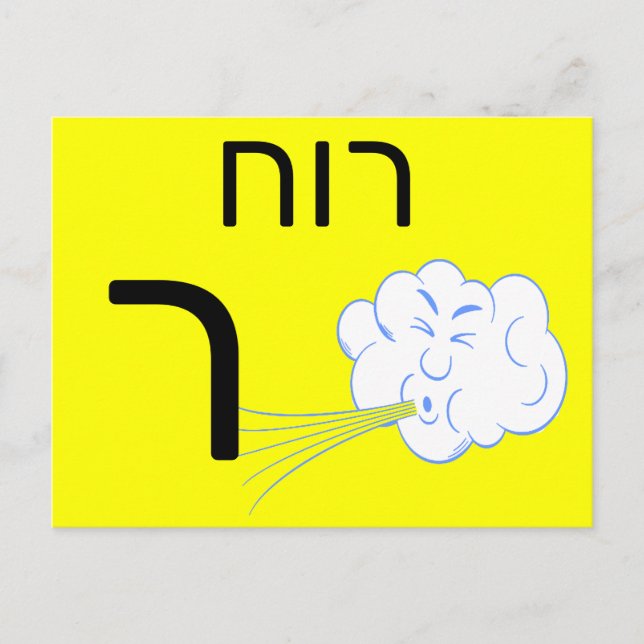 Postale Carte flash ר hébreu (Devant)