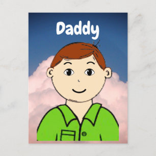Postale Carte flash papa