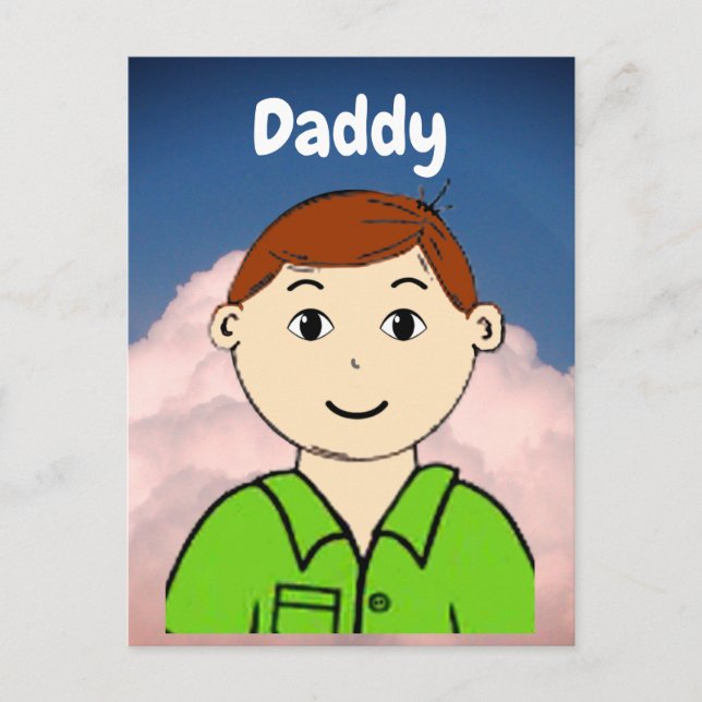 Postale Carte flash papa (Devant)