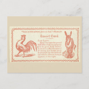 Postale Carte Flirtant