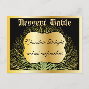Postale Carte Forest Gold Dessert ou Candy Buffet Table