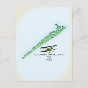 Postale Carte Galveston Island Texas USA