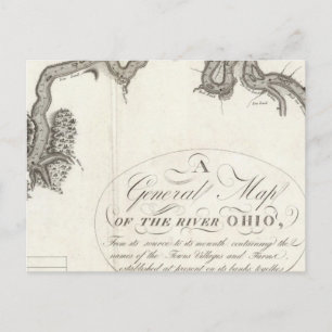 Postale Carte Générale De La Rivière Ohio