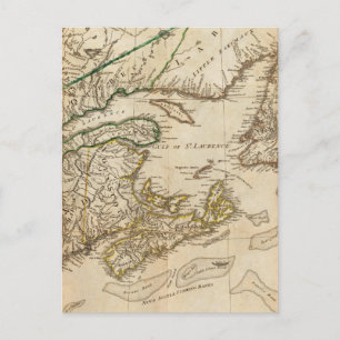 Postale Carte générale des colonies britanniques du Nord