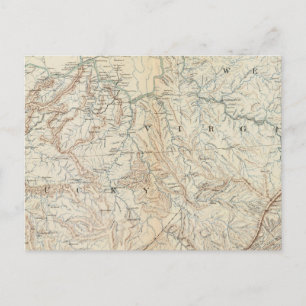 Postale Carte géographique VI
