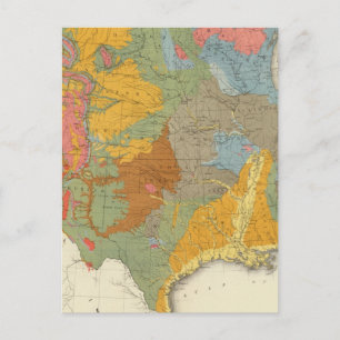 Postale Carte géologique américaine