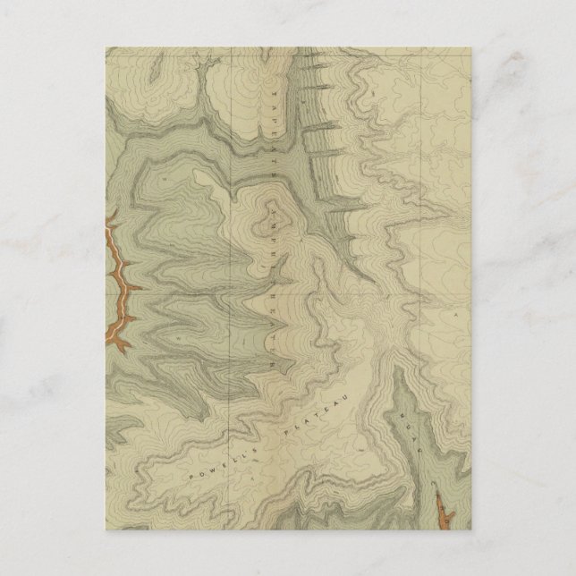 Postale Carte Géologique Du Sud (Devant)