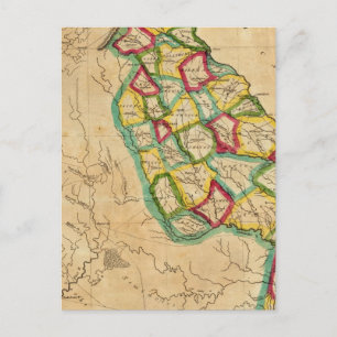 Postale Carte Géorgie