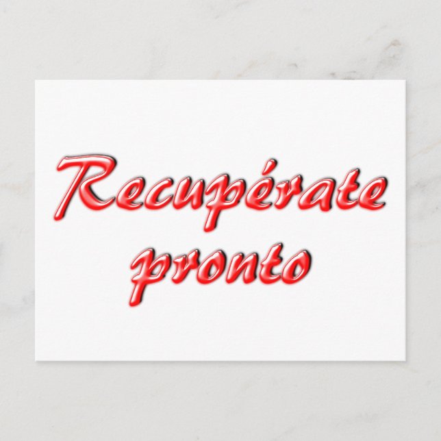 Postale Carte Get Well (Devant)