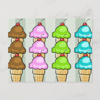 Postale carte glace