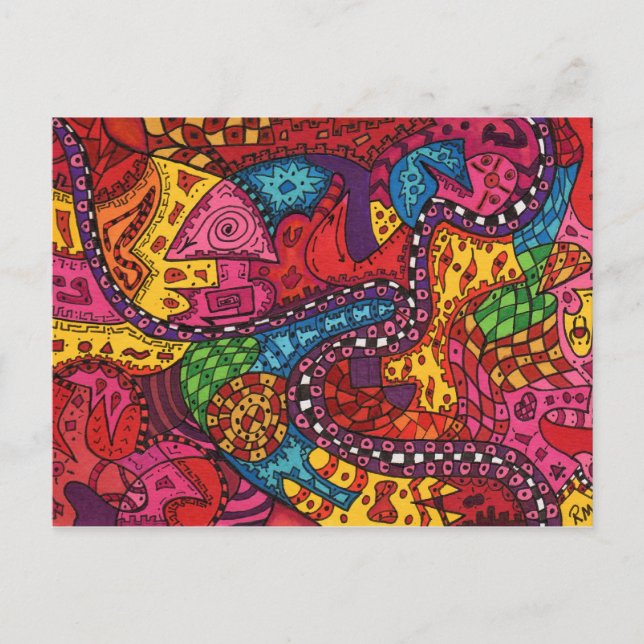 Postale Carte Google des cieux (Devant)