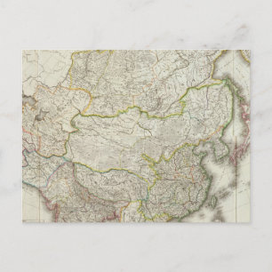 Postale Carte gravée en Asie