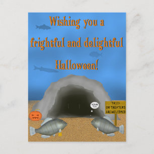 Postale Carte Halloween FishFolkArt 2023