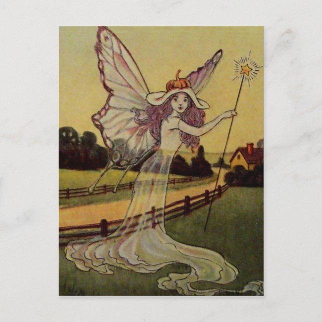 Postale Carte Halloween vintage (Devant)