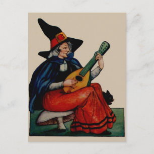 Postale Carte Halloween vintage