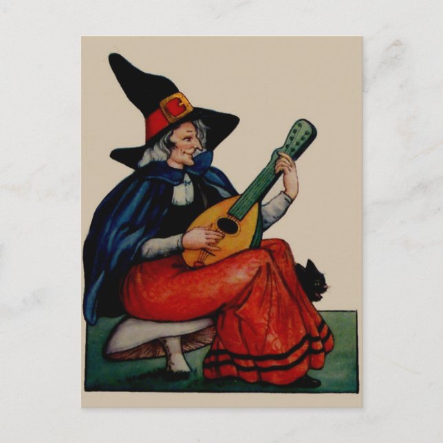 Postale Carte Halloween vintage (Devant)