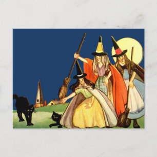 Postale Carte Halloween vintage