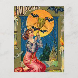 Postale Carte Halloween vintage