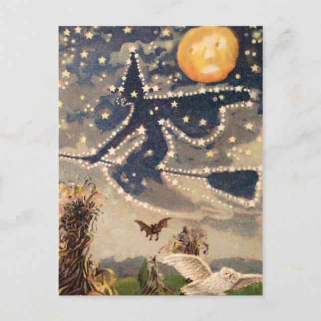 Postale Carte Halloween vintage (Devant)