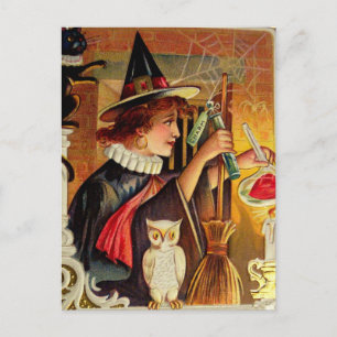 Postale Carte Halloween vintage
