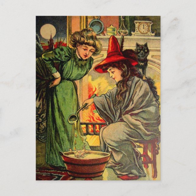 Postale Carte Halloween vintage (Devant)