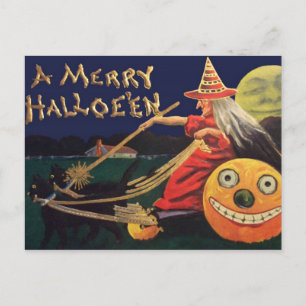 Postale Carte Halloween vintage