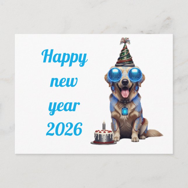 Postale Carte hilarante de Nouvel An (Devant)