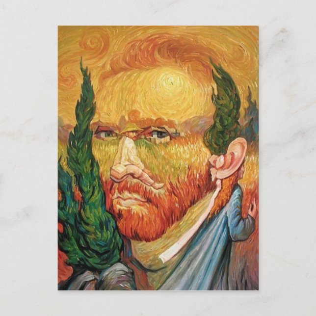Postale Carte illusion Van Gogh (Devant)