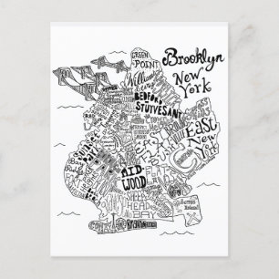 Postale Carte illustrée Brooklyn