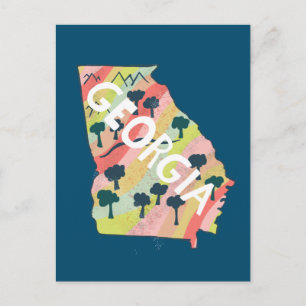 Postale Carte illustrée de Géorgie