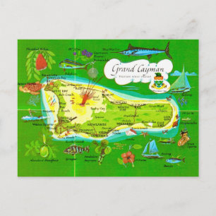 Postale Carte illustrée de Grand Cayman
