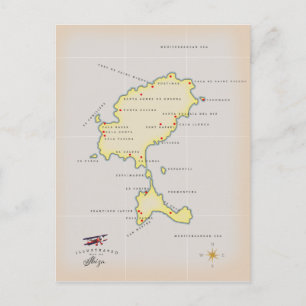 Postale Carte illustrée d'Ibiza