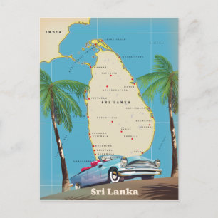 Postale Carte illustrée du Sri Lanka