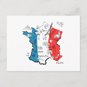 Postale Carte illustrée France
