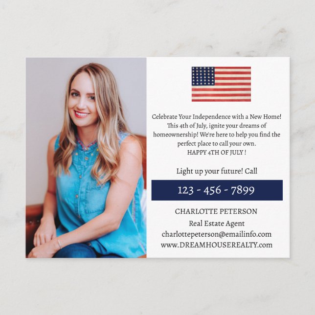 Postale Carte immobilière du 4 juillet  (Devant)