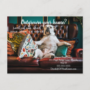 Postale Carte immobilière pour chien Vous avez dépassé vot