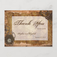 Carte industrielle Steampunk Vintage Bois