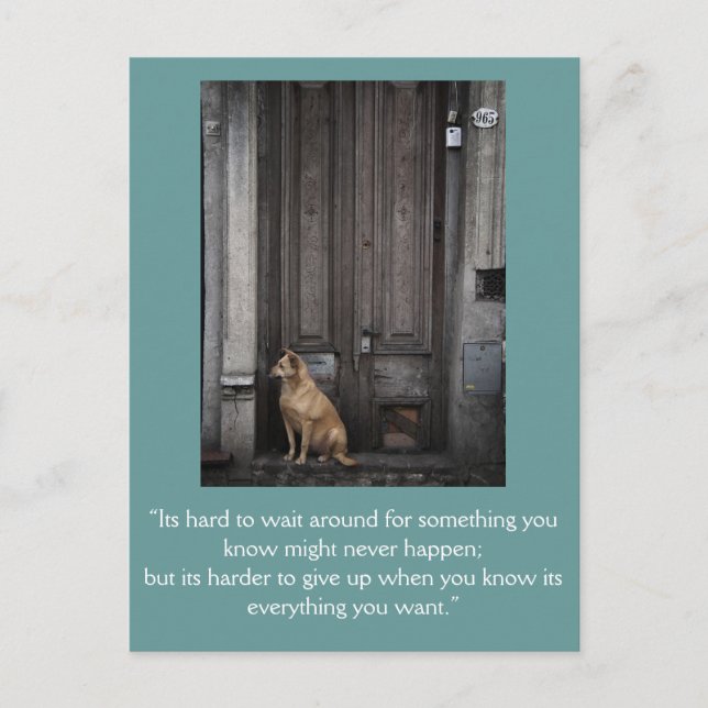 Postale Carte Inspiration : En attente 1 (Devant)