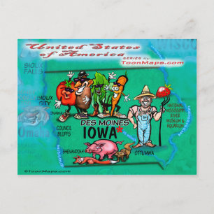 Postale Carte Iowa USA