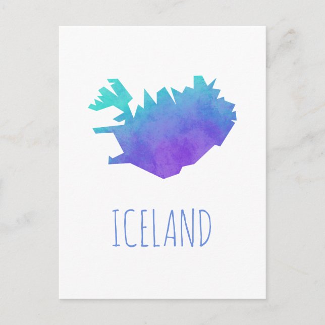 Postale Carte Islande (Devant)