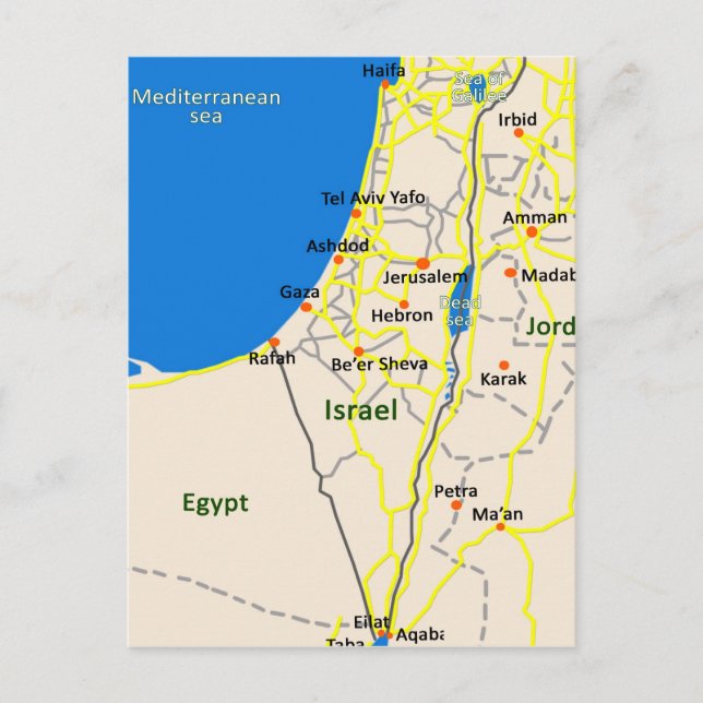 Postale Carte Israël.JPG (Devant)