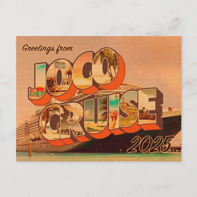 Postale Carte JoCo 2025 Look Vintage 3 (Devant)