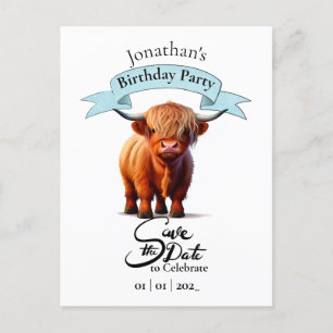 Postale Carte Joyeux Anniversaire Garçon Vache