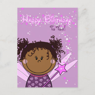 Postale carte - joyeux anniversaire - petit ange