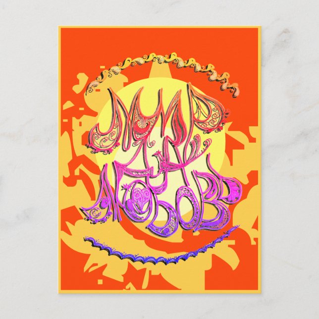 Postale Carte Junction n° 12a "Paix et Amour" (en russe) (Devant)