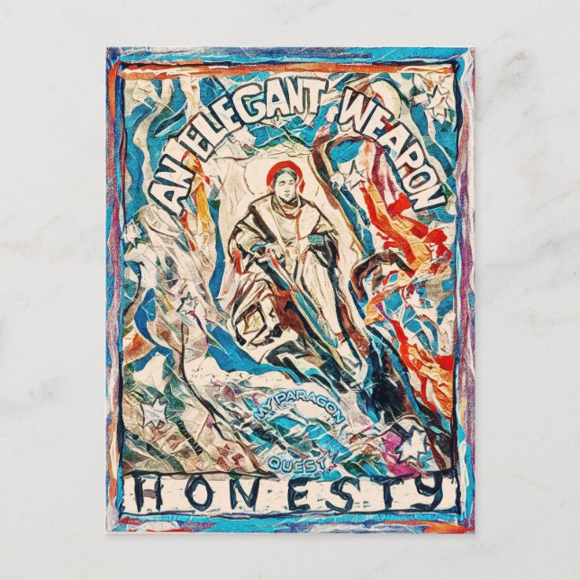 Postale Carte Junction No 5 : Honnêteté, une arme élégante (Devant)